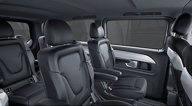 Einzelsitze im Fond der Mercedes-Benz V-Klasse